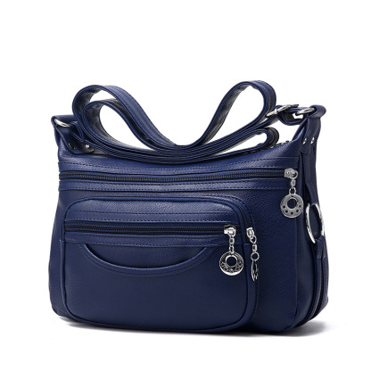 Women's Soft Leather Crossbody Shoulder Bag – Lightweight Everyday Purse
