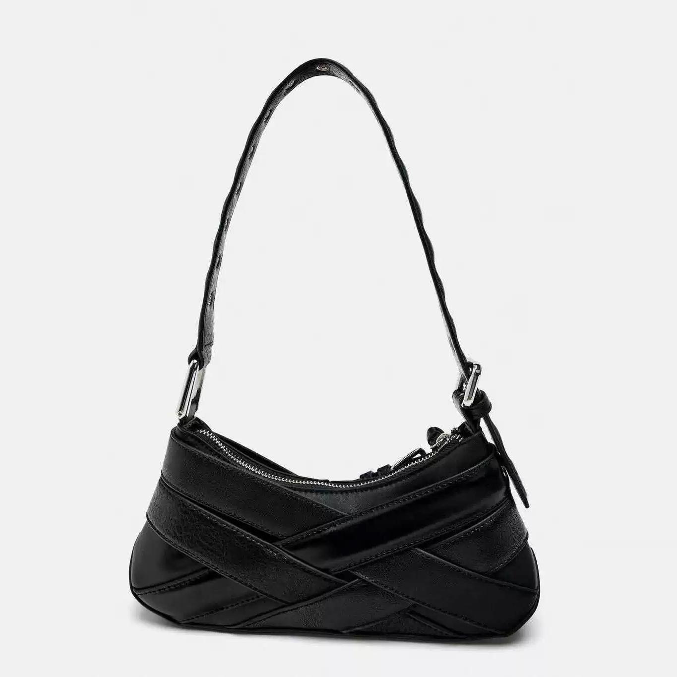 Women's Vintage Moto Shoulder Bag – Retro Buckle Hobo Purse