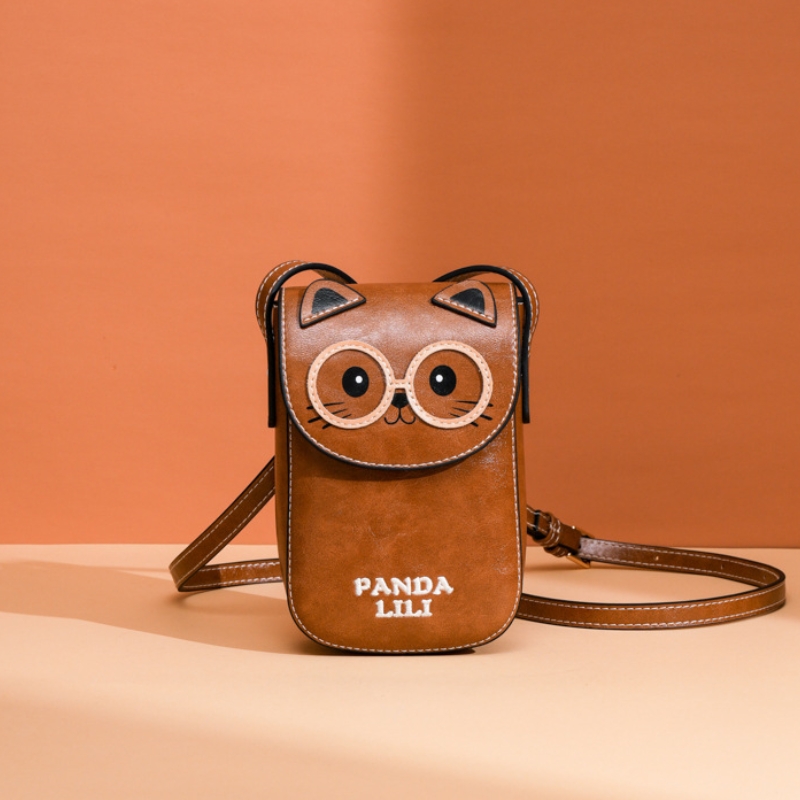 Cute Cat Crossbody Phone Bag – Compact Mini Shoulder Purse
