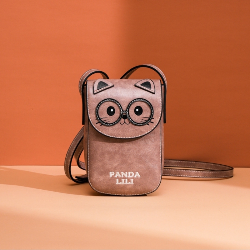 Cute Cat Crossbody Phone Bag – Compact Mini Shoulder Purse