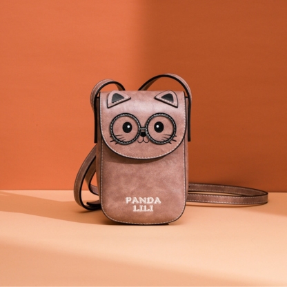 Cute Cat Crossbody Phone Bag – Compact Mini Shoulder Purse