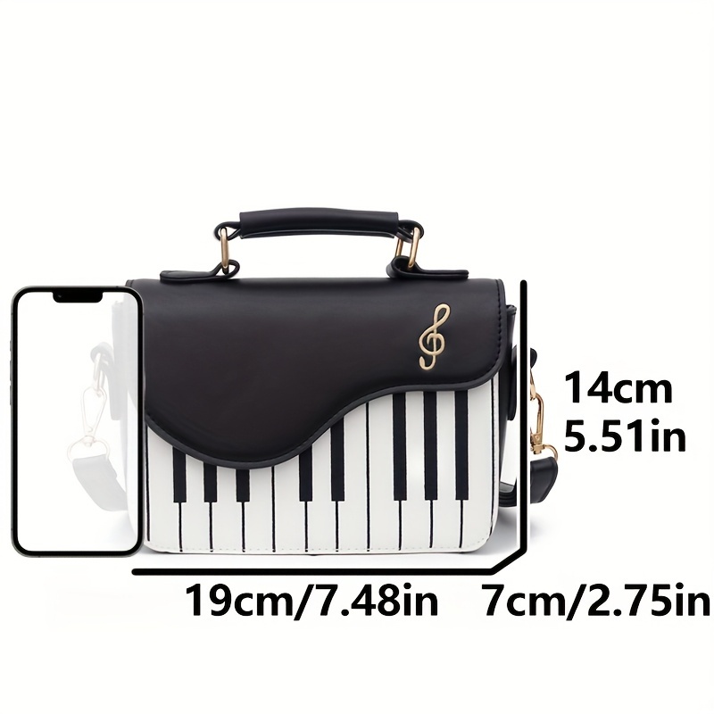 Piano Key Handbag – Unique Music-Inspired Shoulder Bag for Women