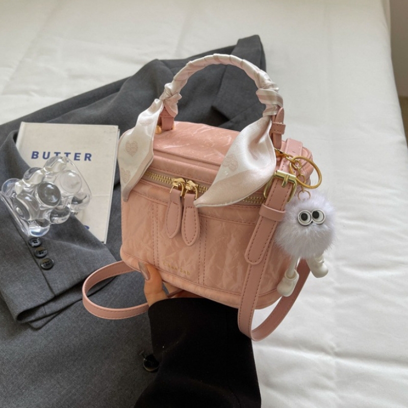 Women’s Vintage Mini Bucket Bag – Elegant Compact Shoulder Handbag