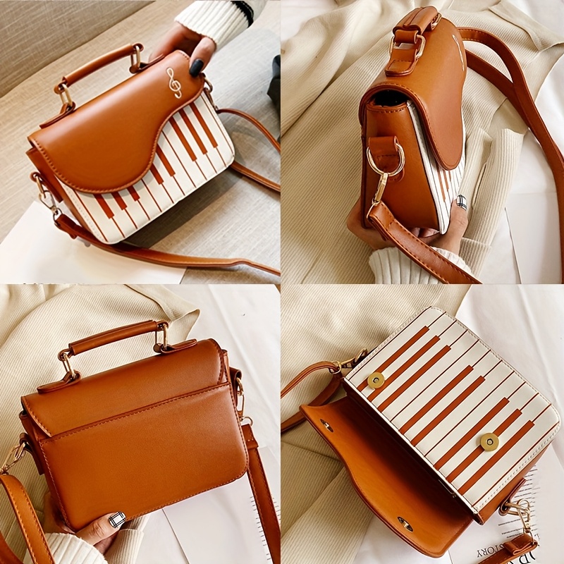 Piano Key Handbag – Unique Music-Inspired Shoulder Bag for Women