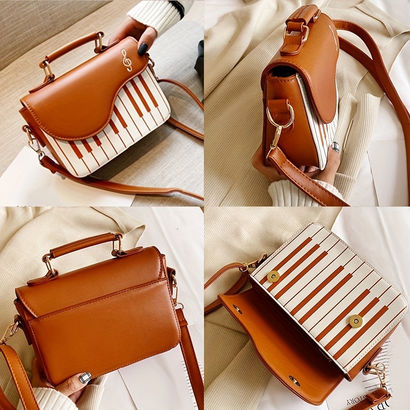 Piano Key Handbag – Unique Music-Inspired Shoulder Bag for Women