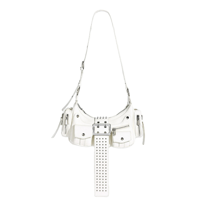 Vintage Punk Studded Shoulder Bag