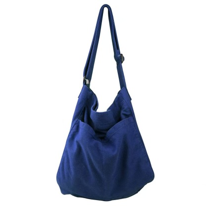 Unisex Canvas Shoulder Bag – Multi-Pocket Crossbody Bag for Work & Travel