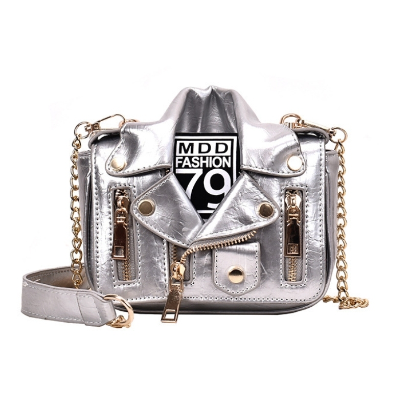 Vintage Punk Chain Shoulder Bag – Unique Crossbody Purse for Women