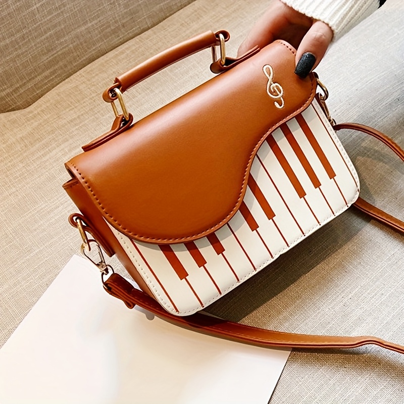 Piano Key Handbag – Unique Music-Inspired Shoulder Bag for Women