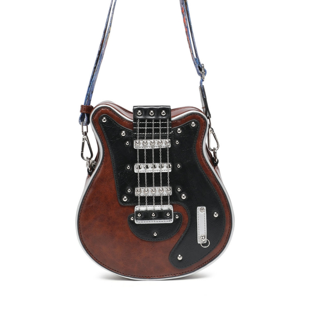 Rock Star Guitar Handbag – Unique Guitar Shaped Crossbody Bag