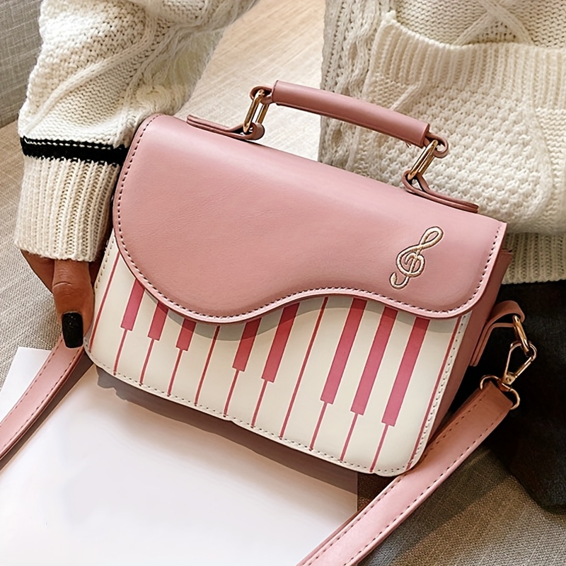 Piano Key Handbag – Unique Music-Inspired Shoulder Bag for Women