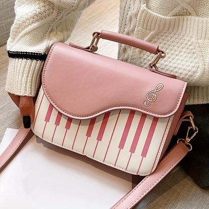 Piano Key Handbag – Unique Music-Inspired Shoulder Bag for Women