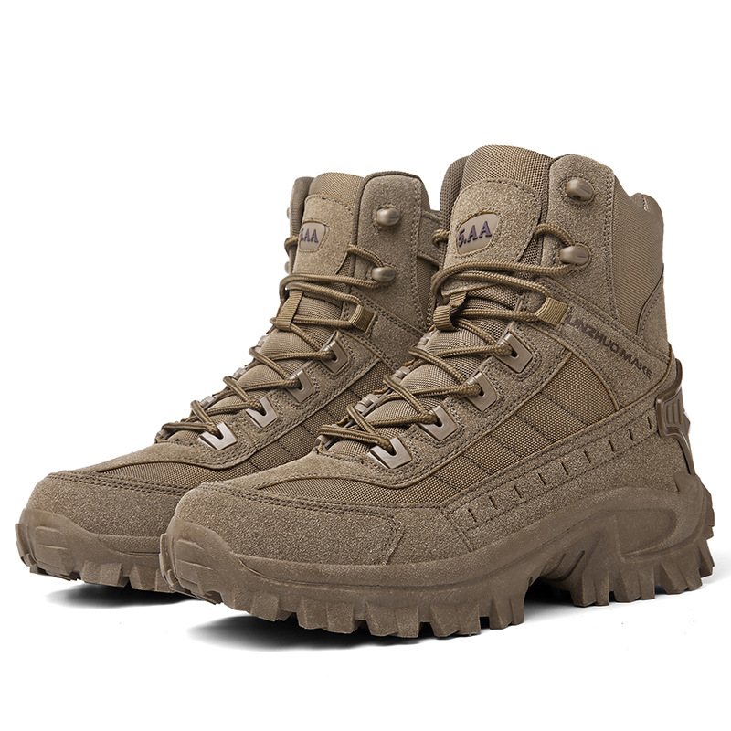Men’s Winter High-Top Outdoor Boots with Rugged Non-Slip Traction