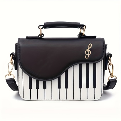 Piano Key Handbag – Unique Music-Inspired Shoulder Bag for Women