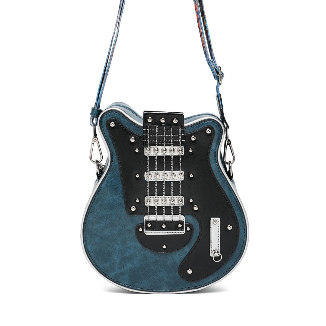 Rock Star Guitar Handbag – Unique Guitar Shaped Crossbody Bag
