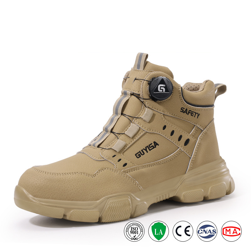 Men’s Heavy-Duty Steel Toe Boots – Anti-Smash, Puncture-Resistant Work Shoes