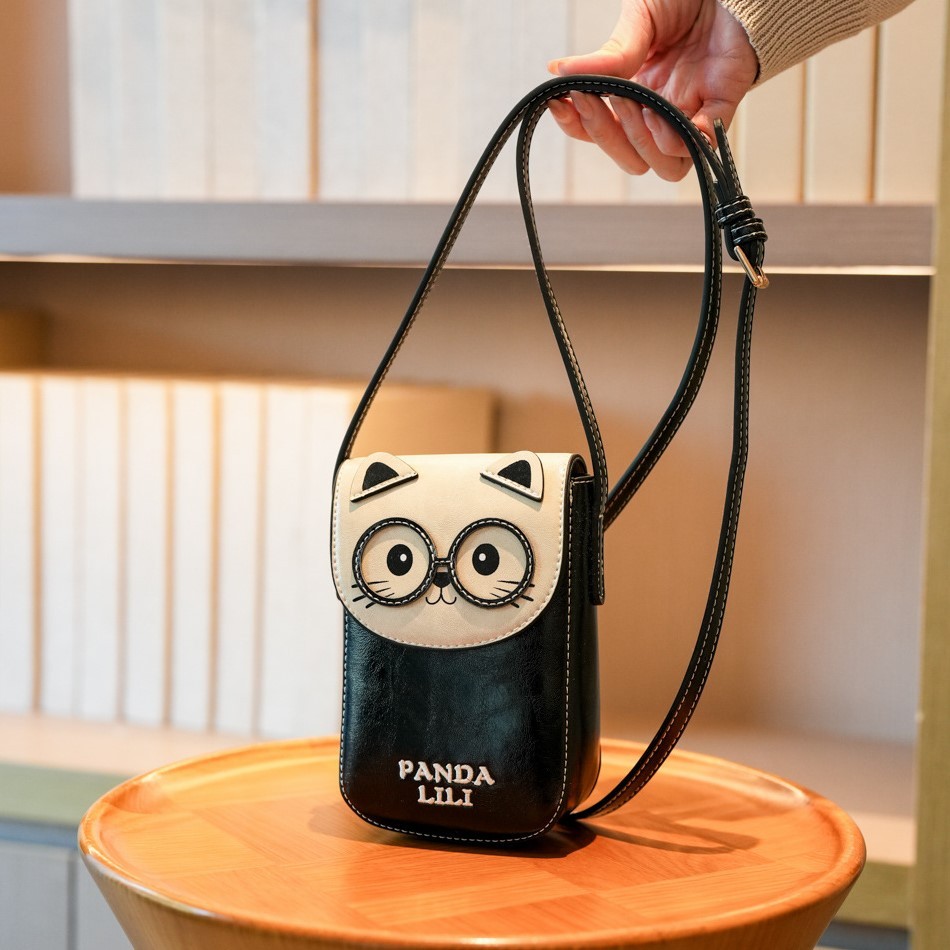 Cute Cat Crossbody Phone Bag – Compact Mini Shoulder Purse
