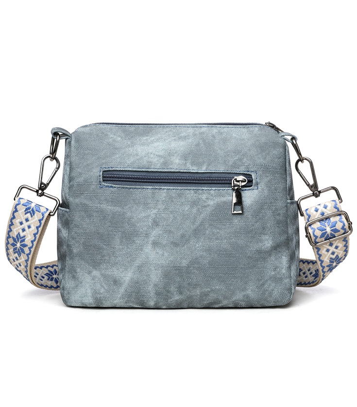 Women’s Boho Multi-Pocket Crossbody Bag – Vintage Shoulder Purse