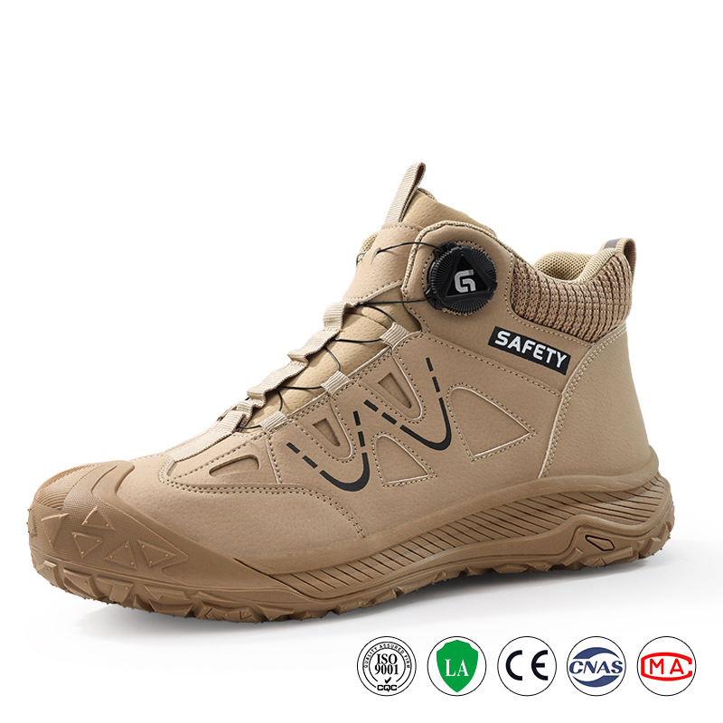 Men’s Heavy-Duty Steel Toe Boots – Anti-Smash, Puncture-Resistant Work Shoes