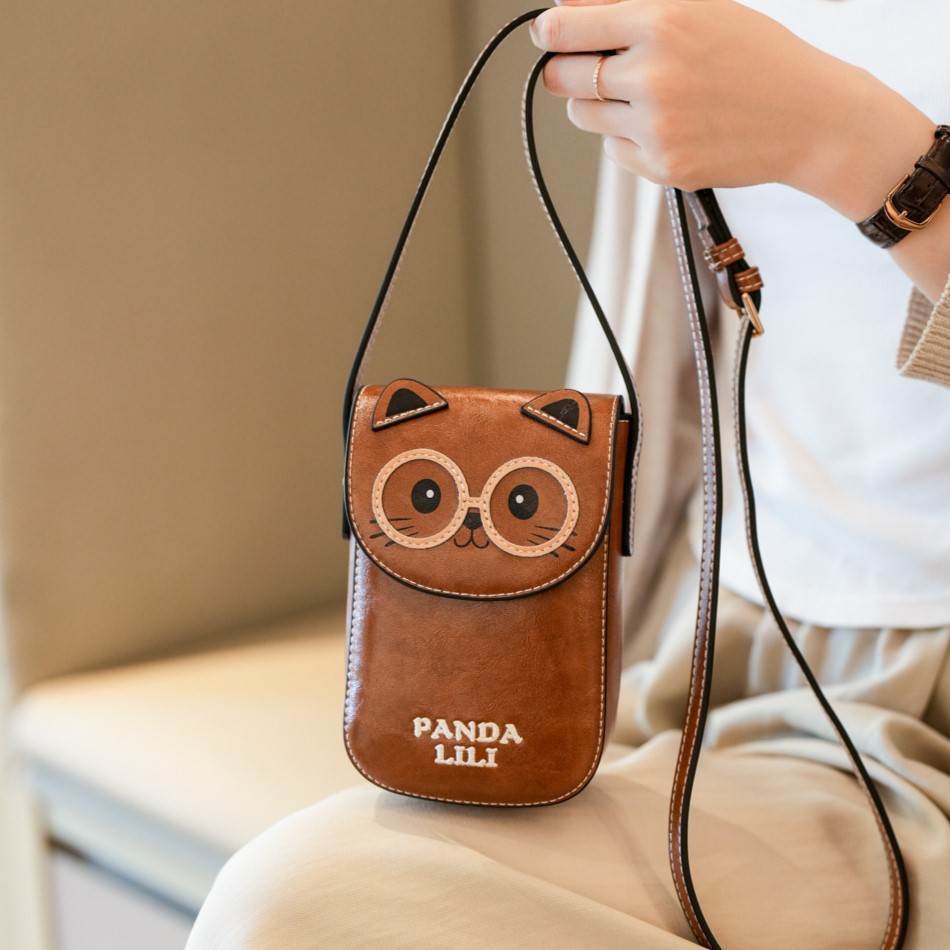 Cute Cat Crossbody Phone Bag – Compact Mini Shoulder Purse