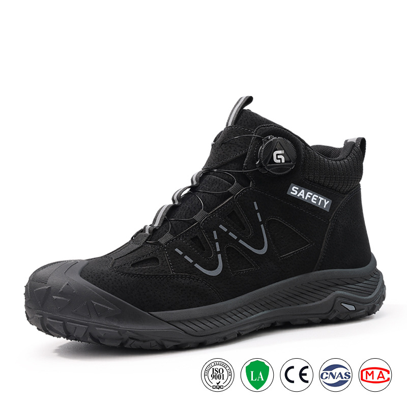 Men’s Heavy-Duty Steel Toe Boots – Anti-Smash, Puncture-Resistant Work Shoes