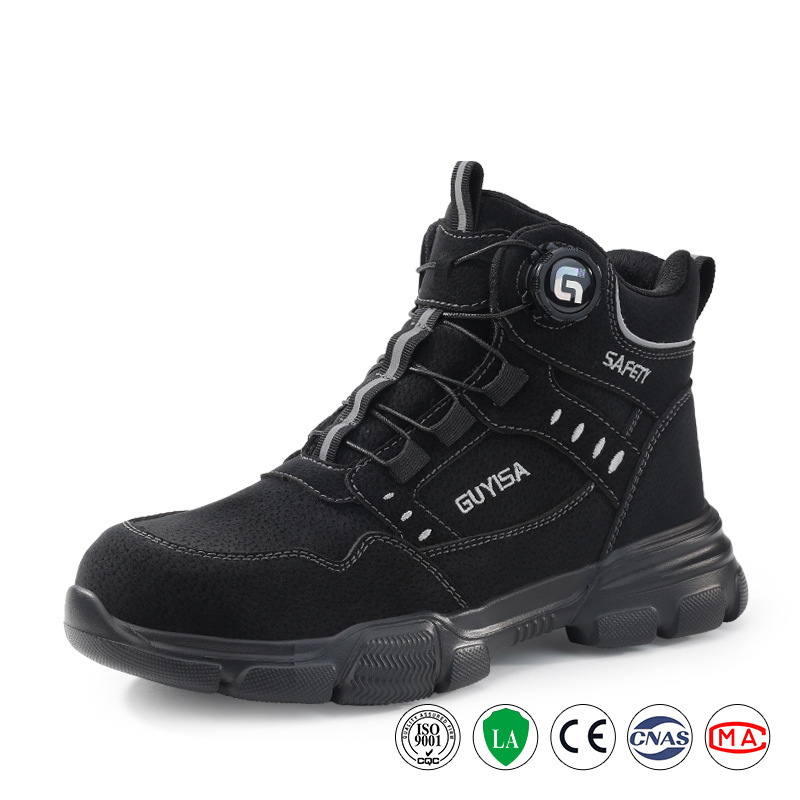 Men’s Heavy-Duty Steel Toe Boots – Anti-Smash, Puncture-Resistant Work Shoes