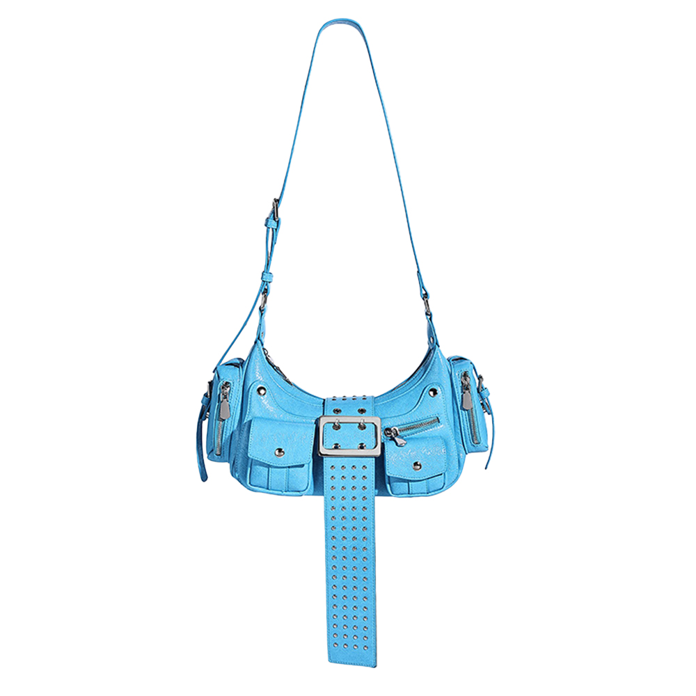 Vintage Punk Studded Shoulder Bag