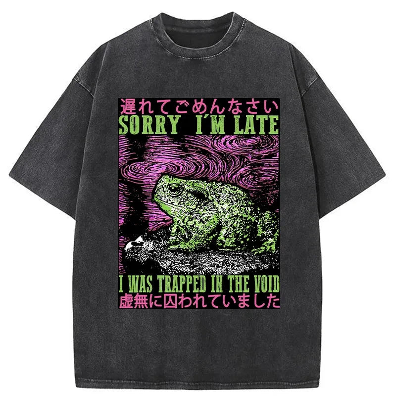 Frogs Trapped In The Void Washed T-Shirt