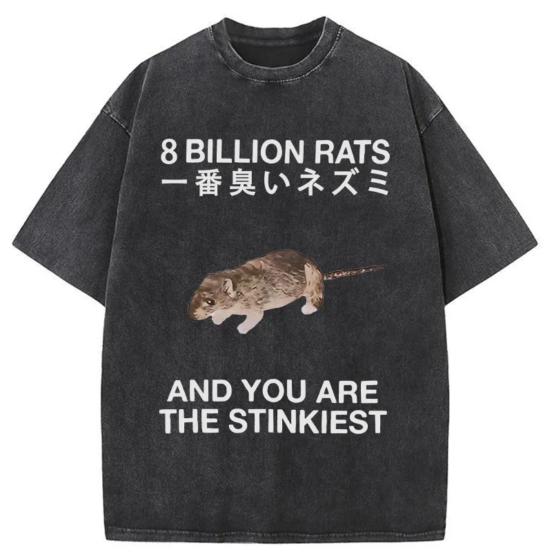 World's Stinkiest Rat Washed T-Shirt