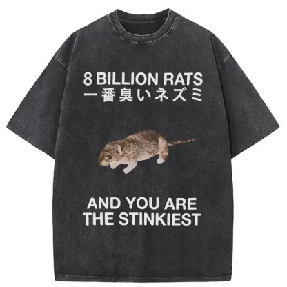 World's Stinkiest Rat Washed T-Shirt