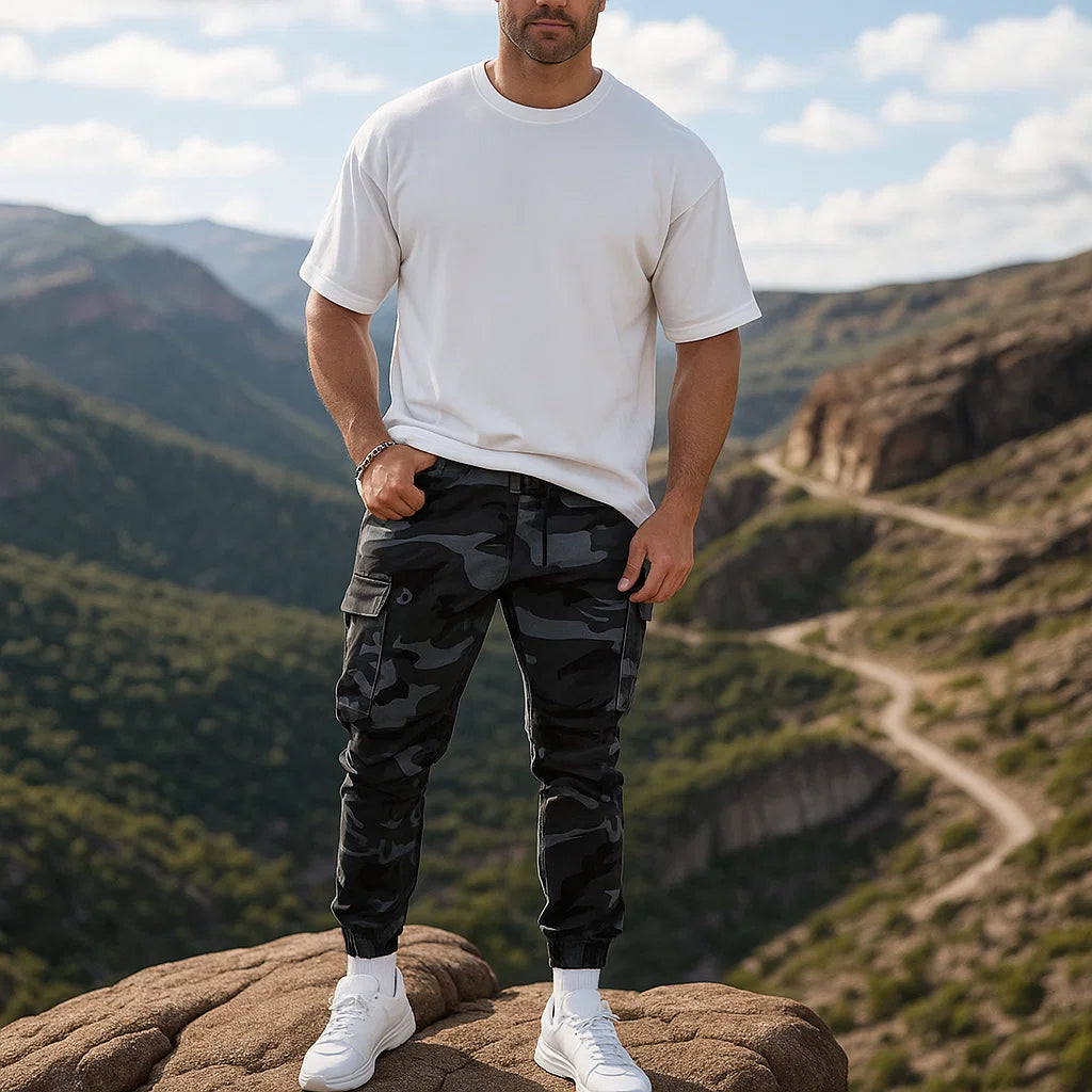 Men’s Heavy-Duty Work Pants – Durable Nylon-Cotton, Multi-Pocket Utility Trousers