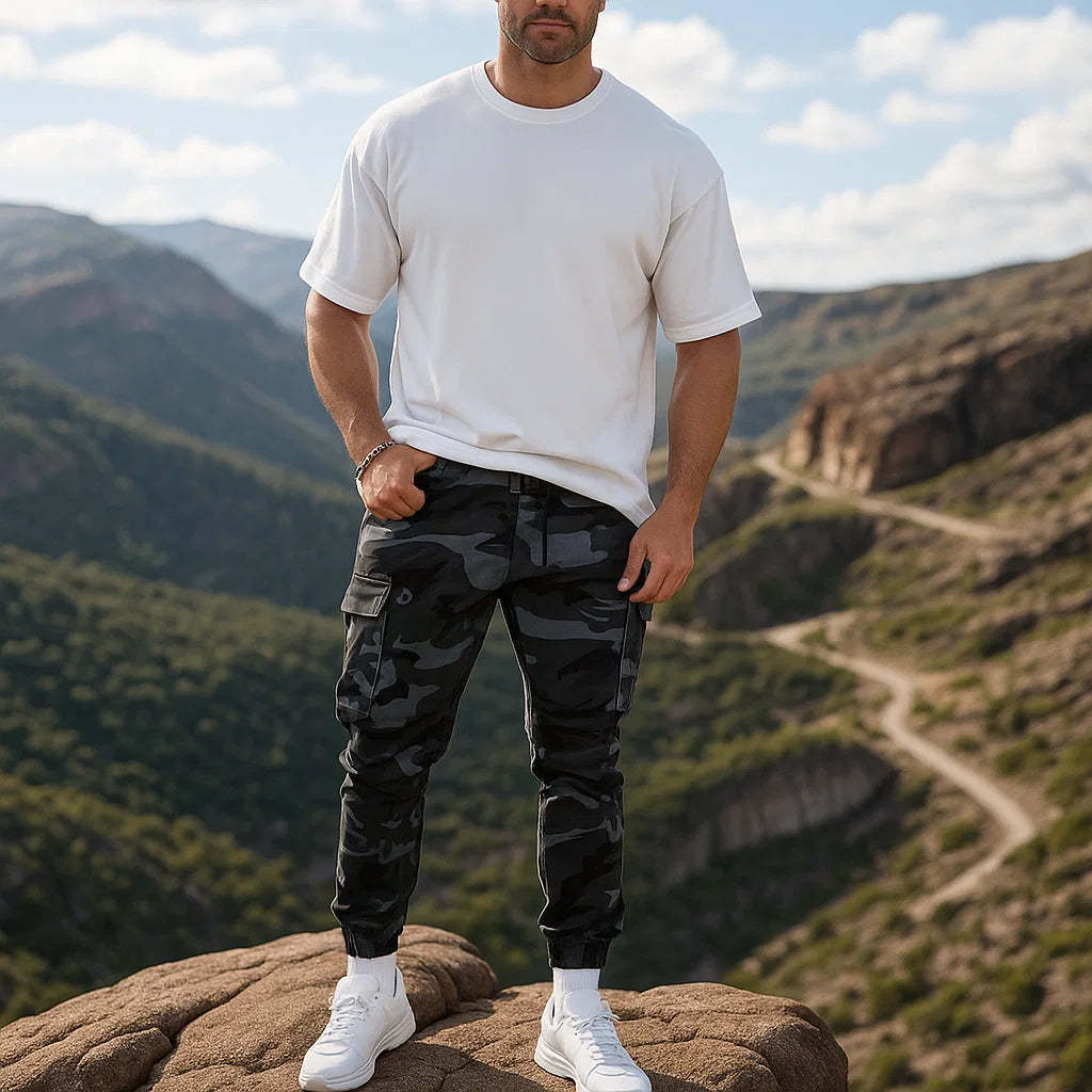 Men’s Heavy-Duty Work Pants – Durable Nylon-Cotton, Multi-Pocket Utility Trousers