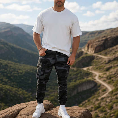 Men’s Heavy-Duty Work Pants – Durable Nylon-Cotton, Multi-Pocket Utility Trousers