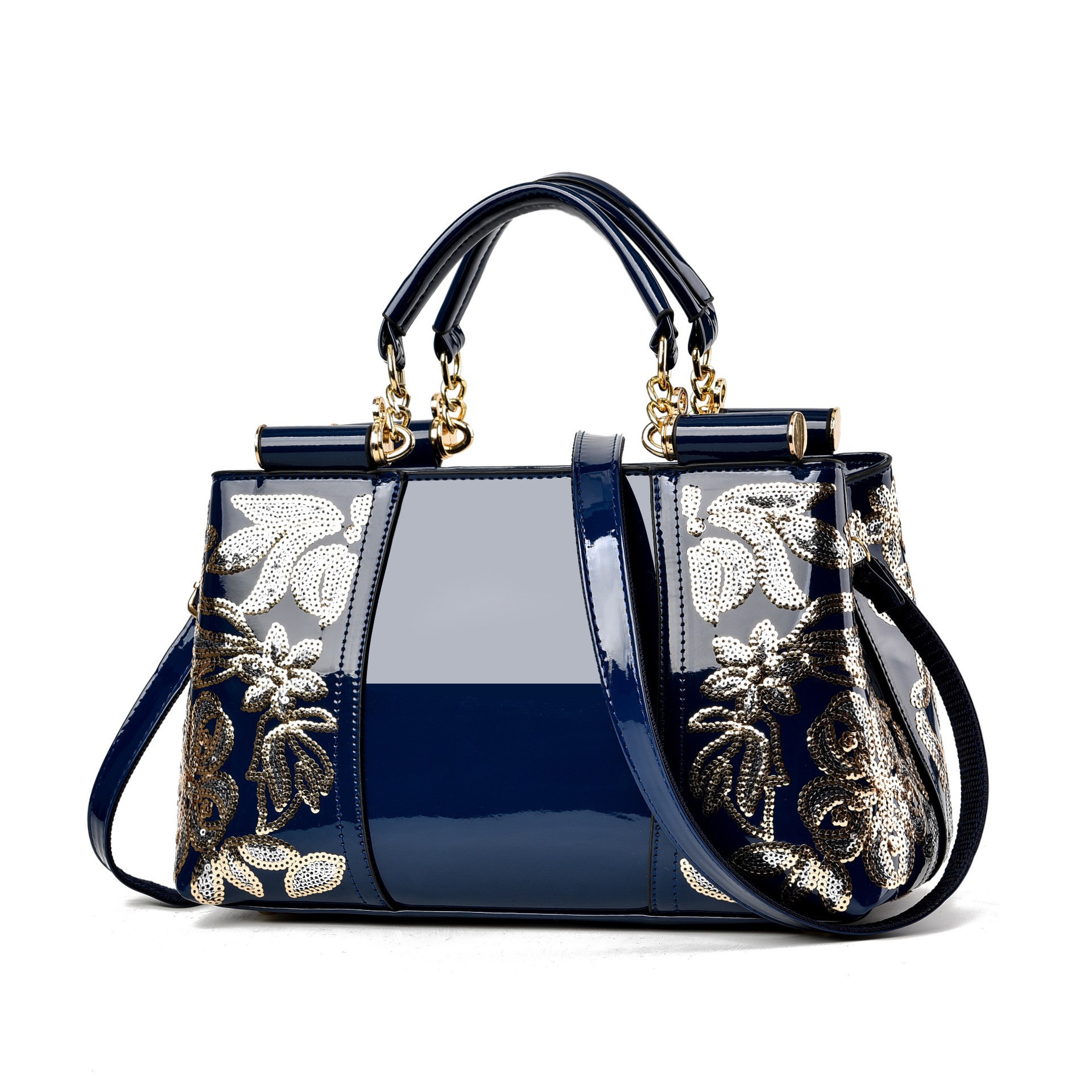 Women's Elegant Floral Embossed Handbag – Luxury Vintage Top Handle Shoulder Bag
