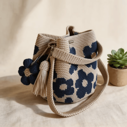 Handmade Crochet Flower Tote 🌼✨