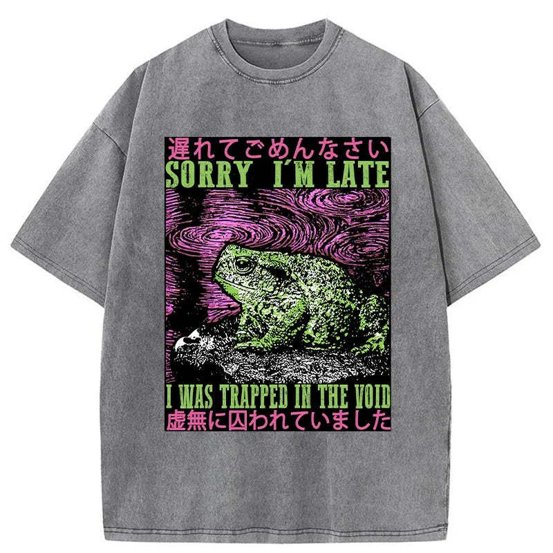 Frogs Trapped In The Void Washed T-Shirt