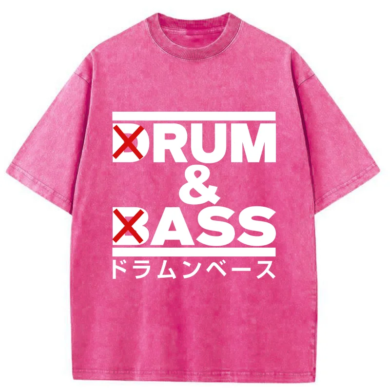 Drum And Bass Funny Washed T-Shirt