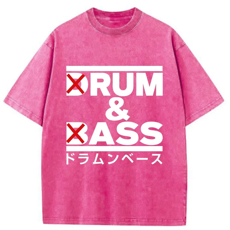 Drum And Bass Funny Washed T-Shirt