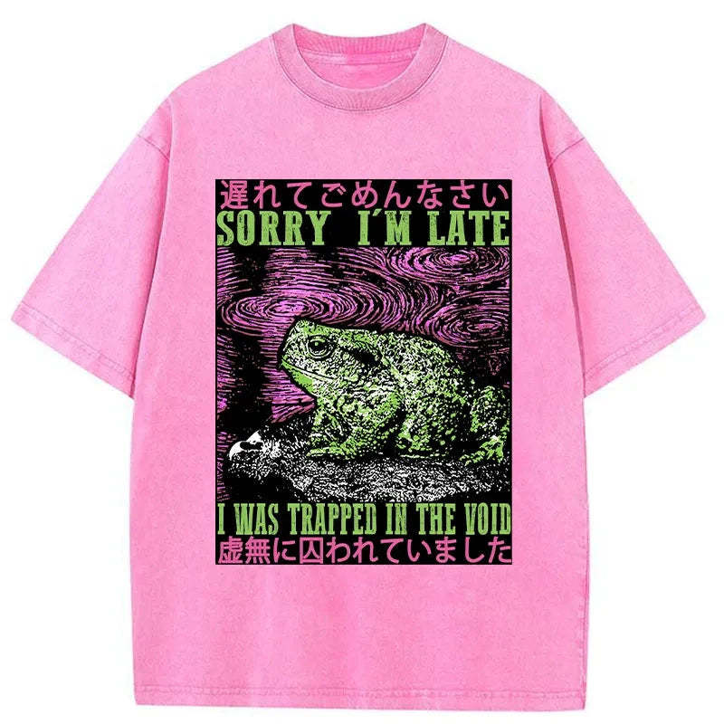 Frogs Trapped In The Void Washed T-Shirt