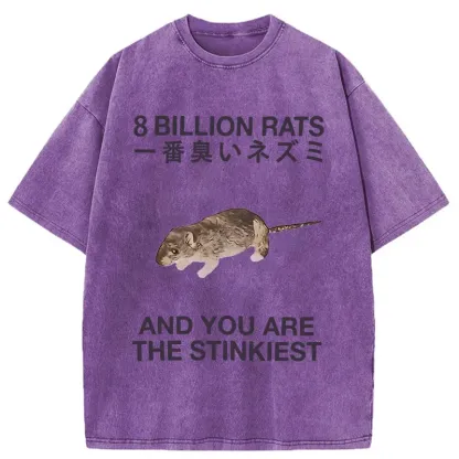 World's Stinkiest Rat Washed T-Shirt