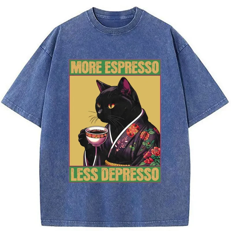 Up Caffeine Down Depression Washed T-Shirt