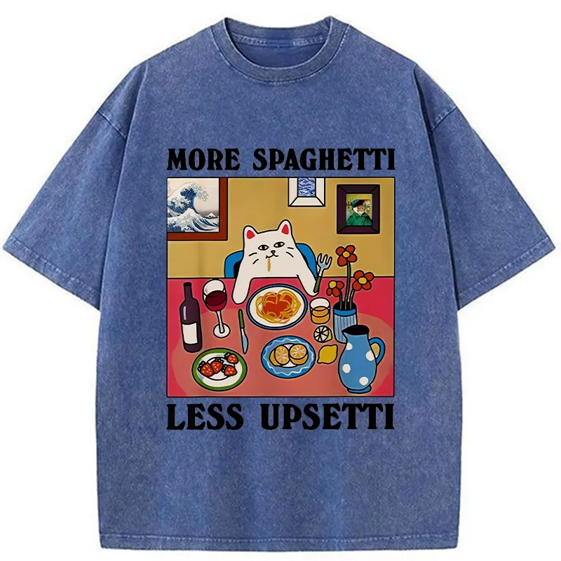 More Spaghetti Less Upsetti Washed T-Shirt