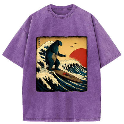 The Great Wave Washed T-Shirt