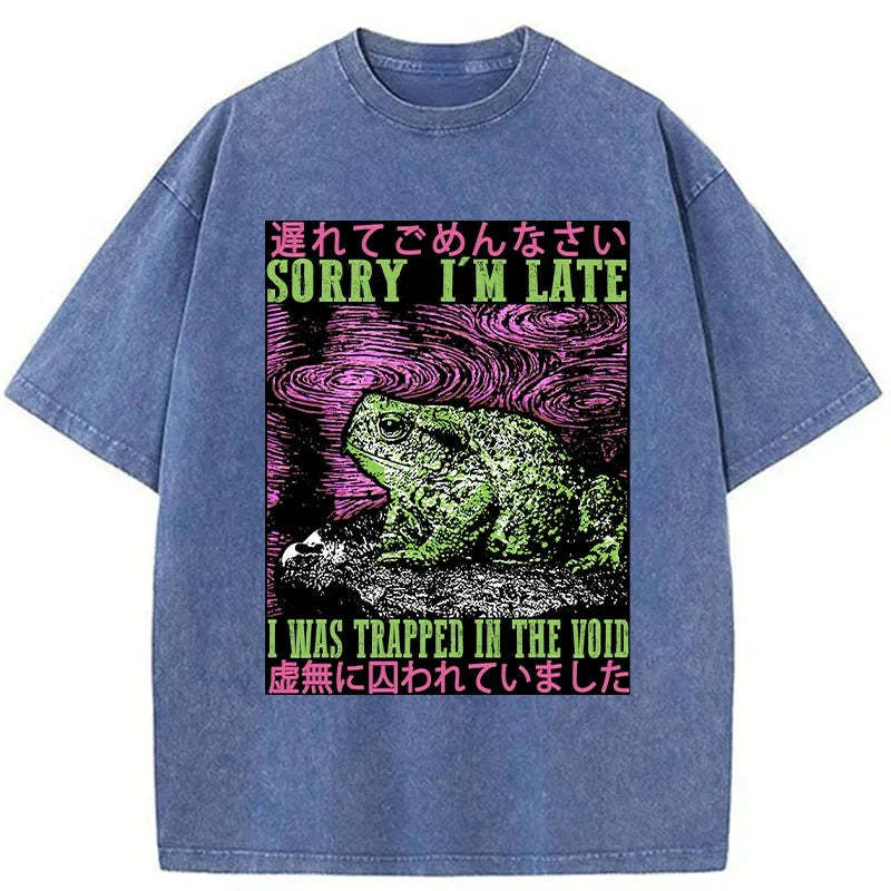 Frogs Trapped In The Void Washed T-Shirt
