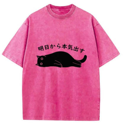 I'm Going To Get Serious Tomorrow Washed T-Shirt