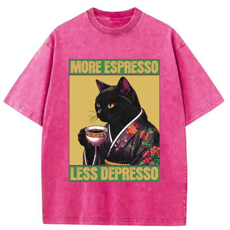 Up Caffeine Down Depression Washed T-Shirt