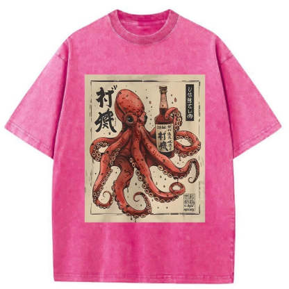 Osaka Saké Octopus Washed T-Shirt