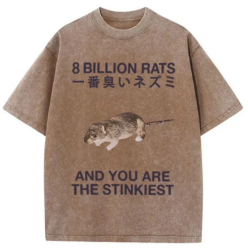 World's Stinkiest Rat Washed T-Shirt