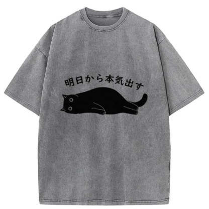 I'm Going To Get Serious Tomorrow Washed T-Shirt