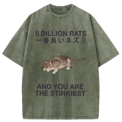 World's Stinkiest Rat Washed T-Shirt